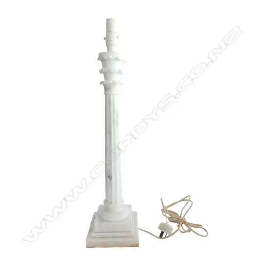 WHITE MARBLE TABLE LAMP H.625mm