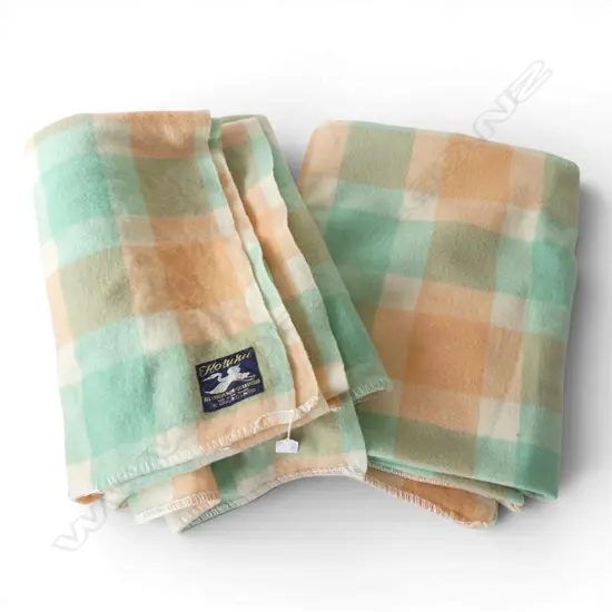 2 'KOTUKU' WOOL BLANKETS