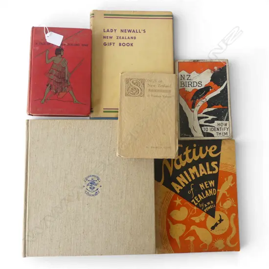 6 VINTAGE NZ BOOKS WELLINGTON HARBOUR BYDR NEILSON L280 MAORI & SETTLER ETC