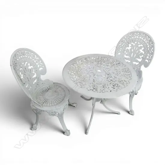OUTDOOR TABLE & 2 CHAIRS Dia.700mm