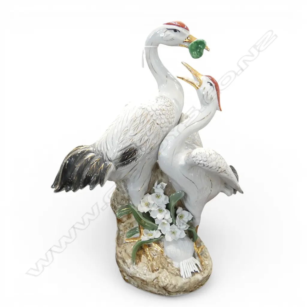 2 BIRDS FIGURINE H.550mm, MINOR LOSSES Image 1++