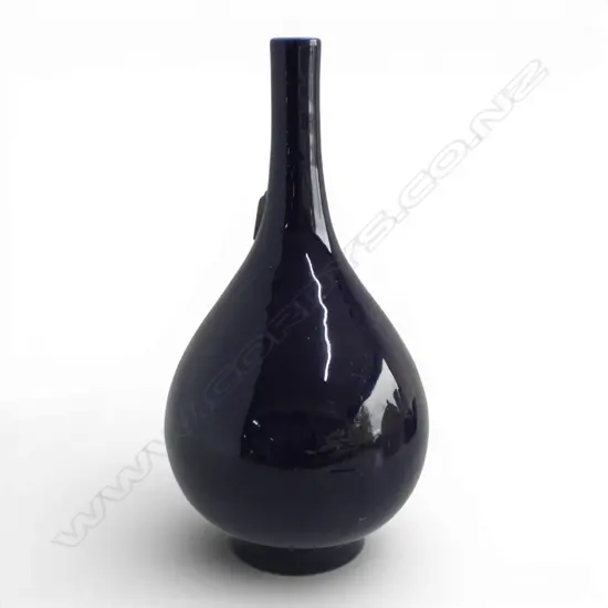 ORIENTAL BLUE GLAZED VASE H.345mm