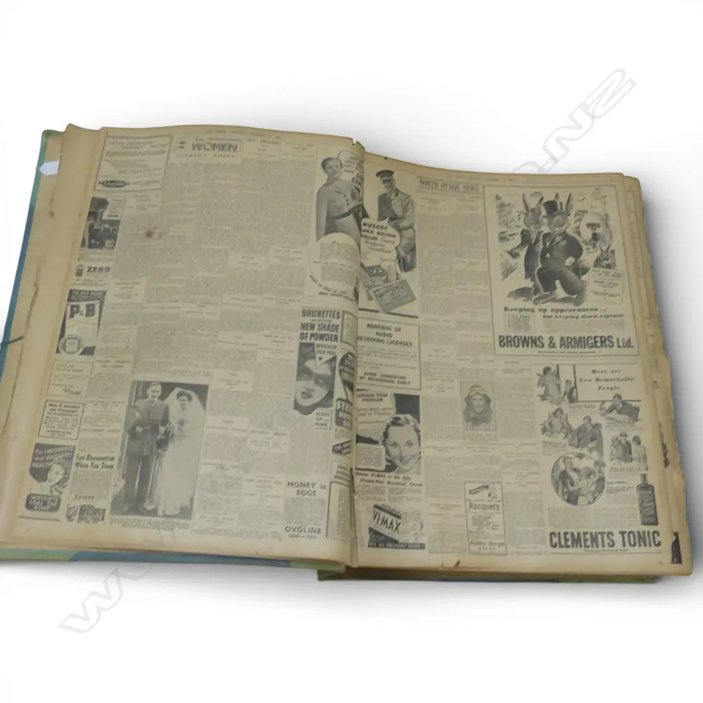 LG BOUND ED. 'THE PRESS' OCT-DEC 1939 660x490mm Image 1++