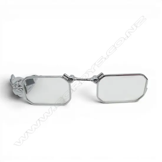 SILVER PLATE & MARCASITE FOLDING LORGNETTE 