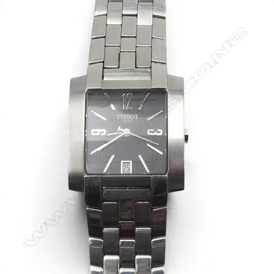 TISSOT STAINLESS TANK STYLE WRISTWATCH