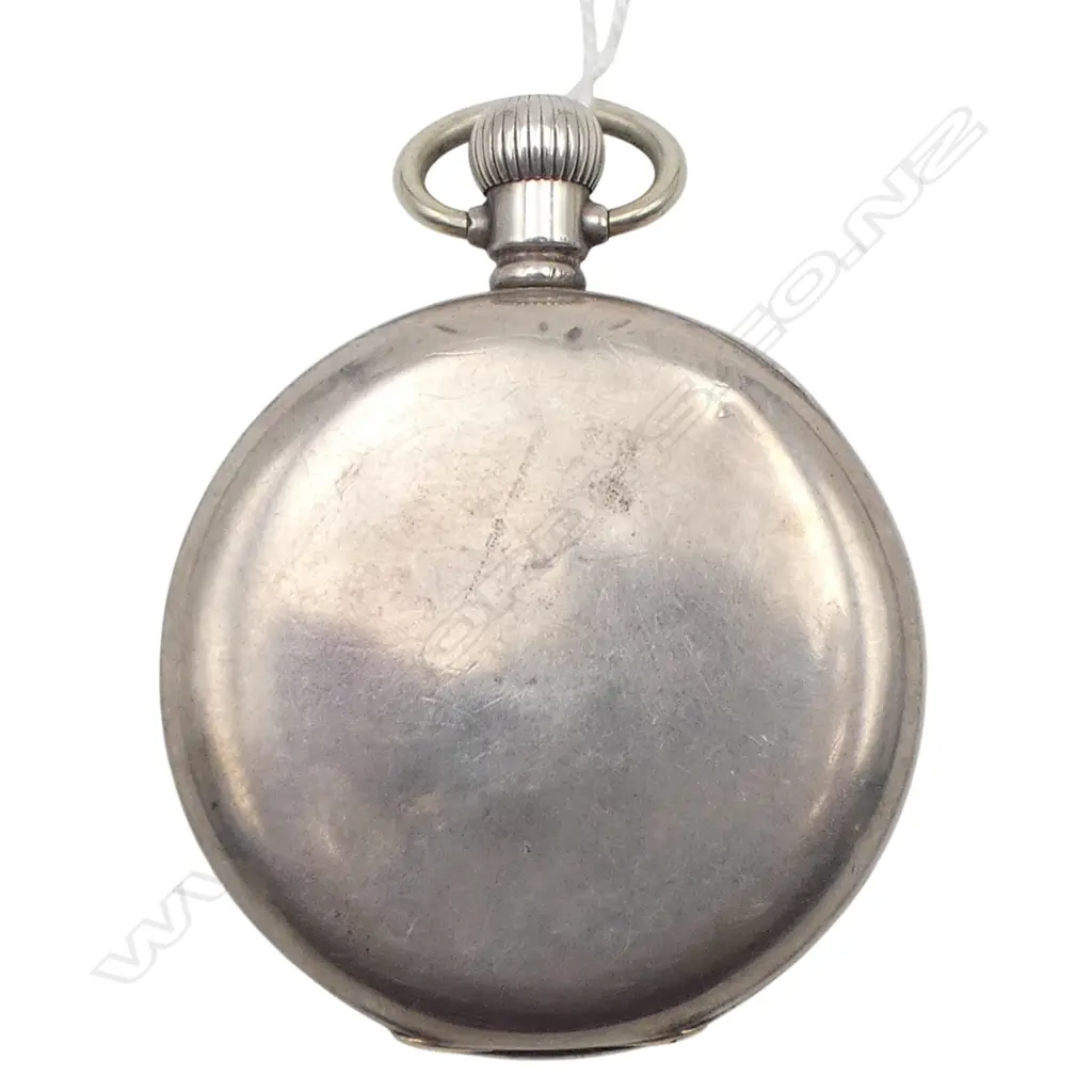 ROLEX OPEN FACED SILVER CASED early 20thC GENT'S POCKET WATCH Image 1++