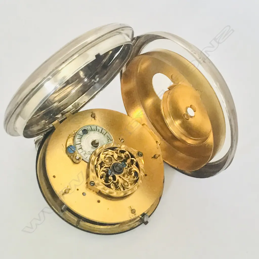 Continental silver consular cased open face pocket watch c.1820, Image 1++