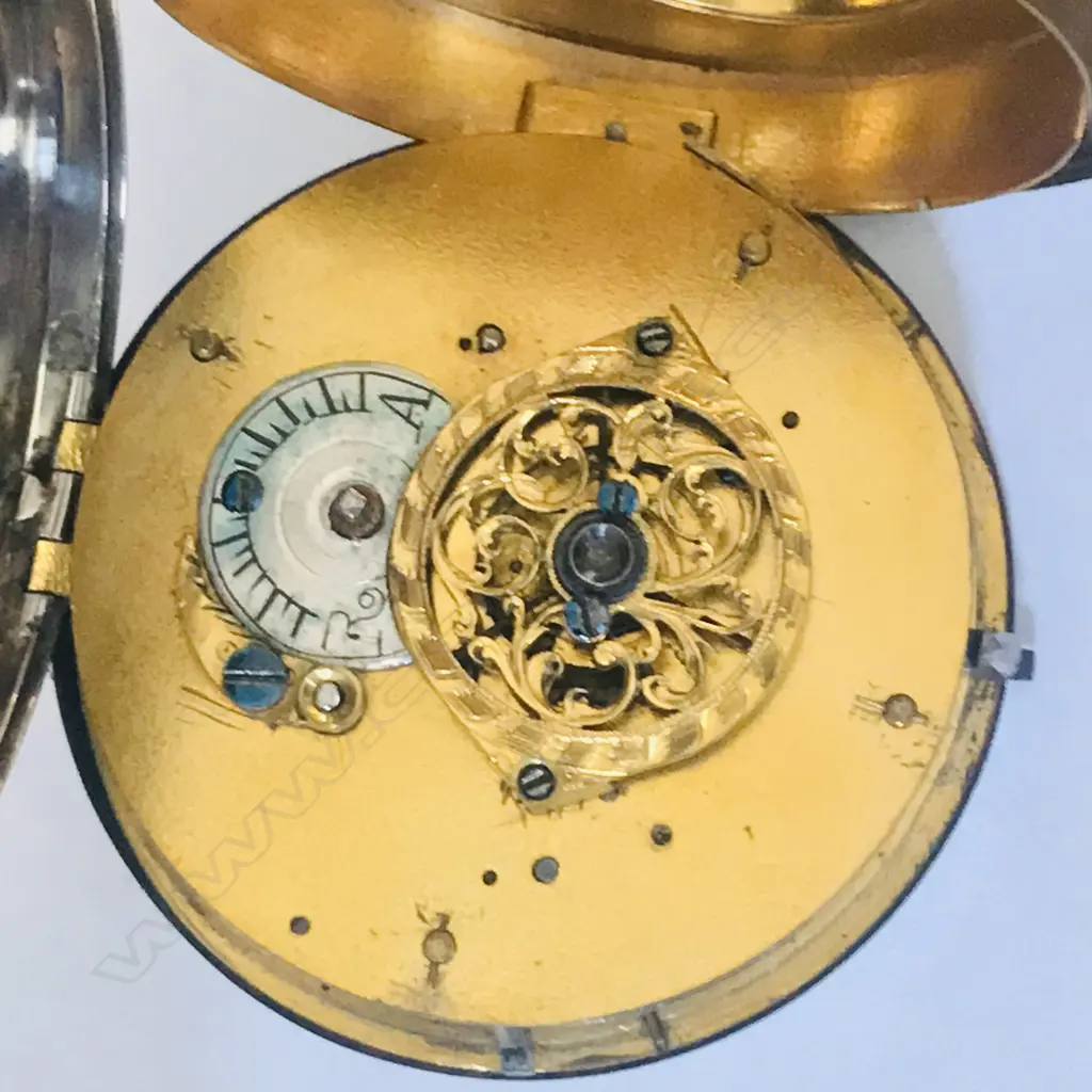Continental silver consular cased open face pocket watch c.1820, Image 1++