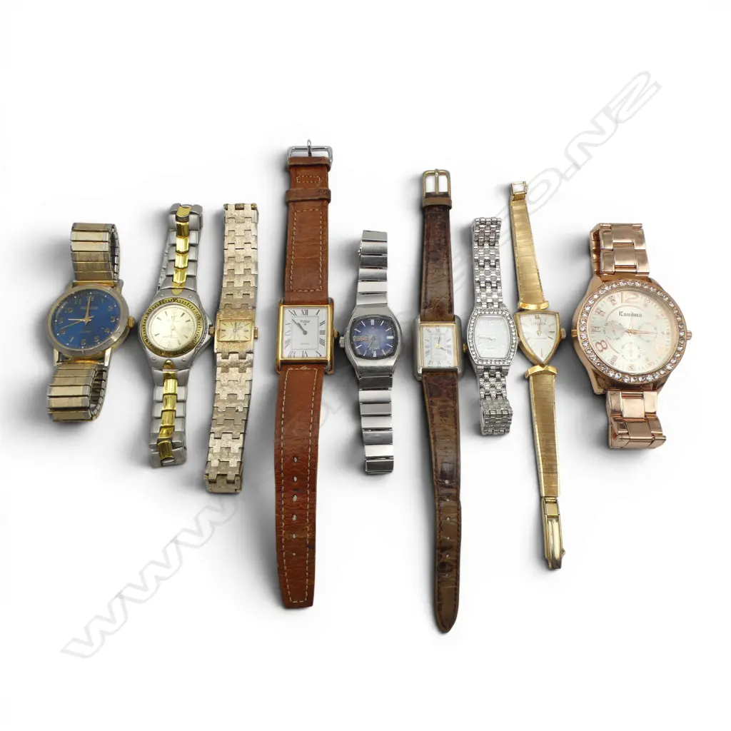 COLLECTION OF 9  WRISTWATCHES CITIZEN SEIKO PULSAR ETC Image 1++