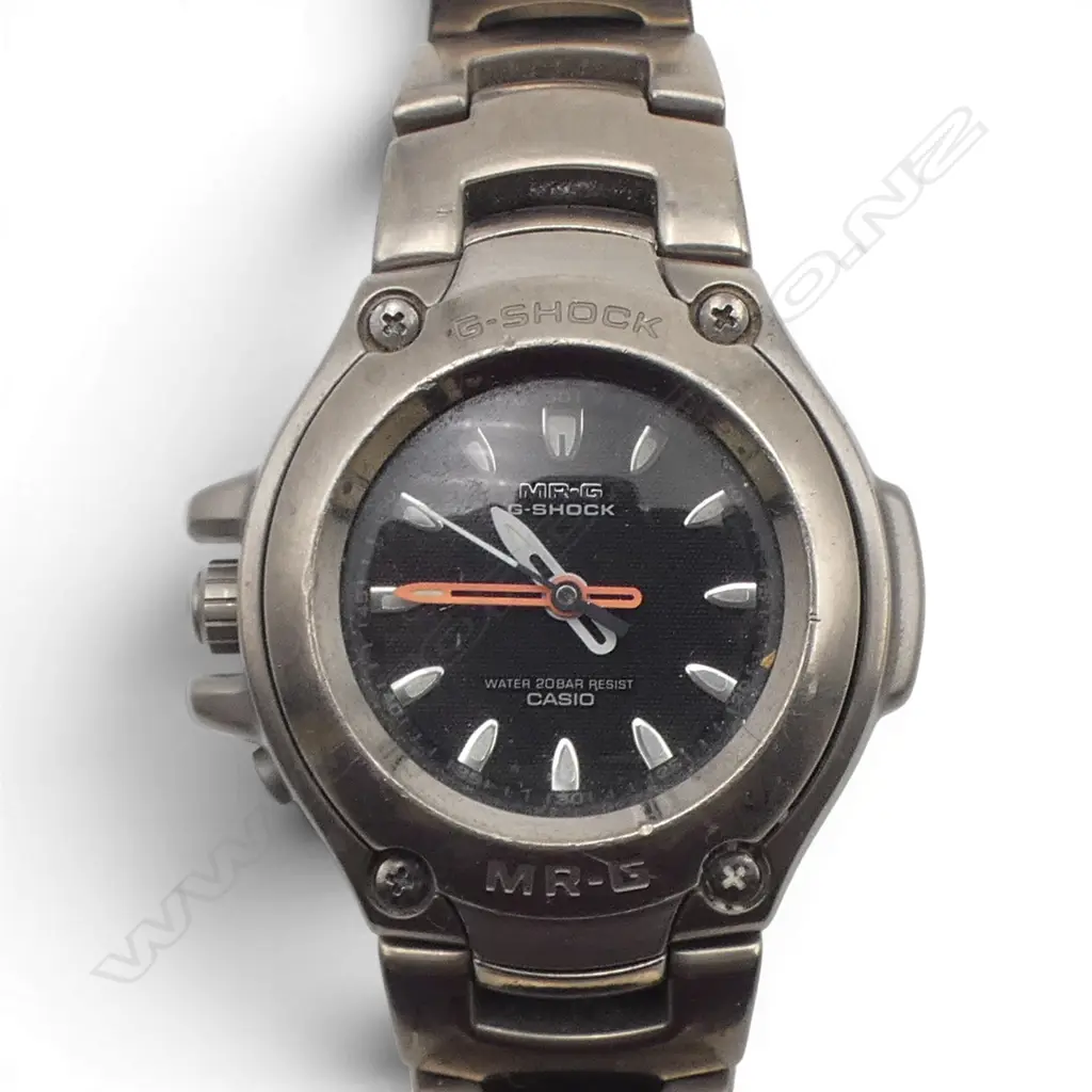 VINTAGE GENTS CASIO G-SHOCK MR-G MRG-121T TITANIUM WRISTWATCH, 200M W/R, Ltd PRODUCTION 1997 Image 1++