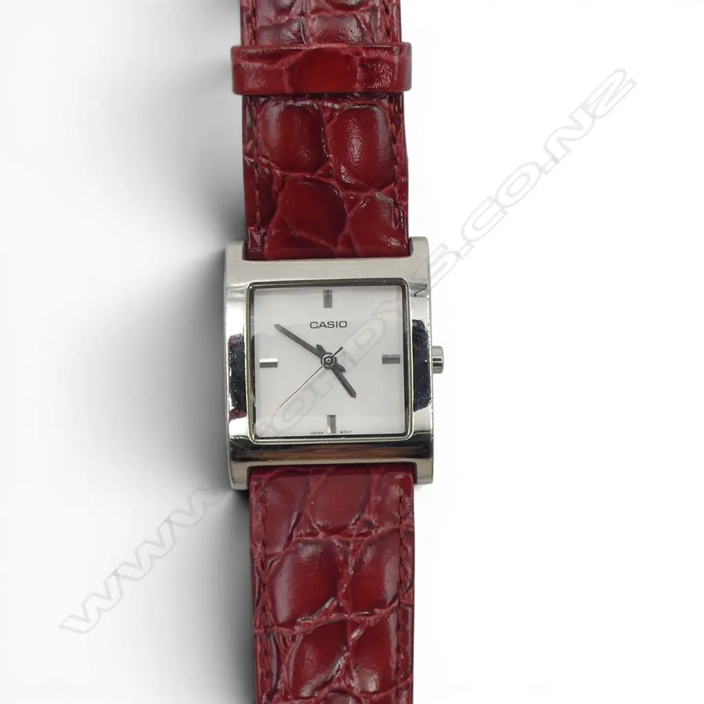 LADIES CASIO SQUARE QUARTZ WRISTWATCH LTP-1267 Image 1++