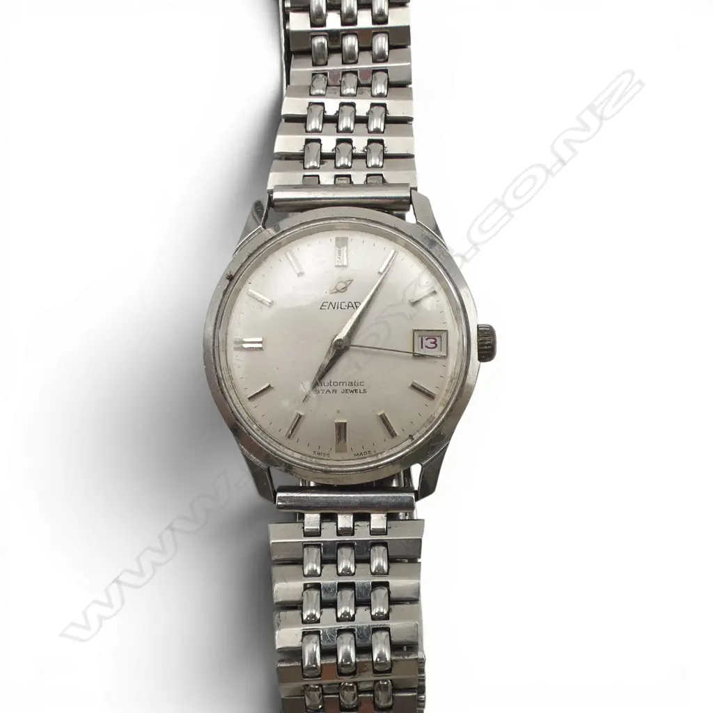 GENTS ENICAR ULTRASONIC AUTOMATIC WRISTWATCH , SELF & MANUAL WINDING Image 1++