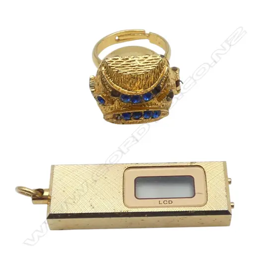 'LADY' RING WATCH + LCD WATCH PENDANT L.43mm