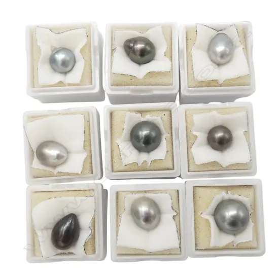 NINE ASSORTED PEARLS From estate of jeweller Simon Misdale