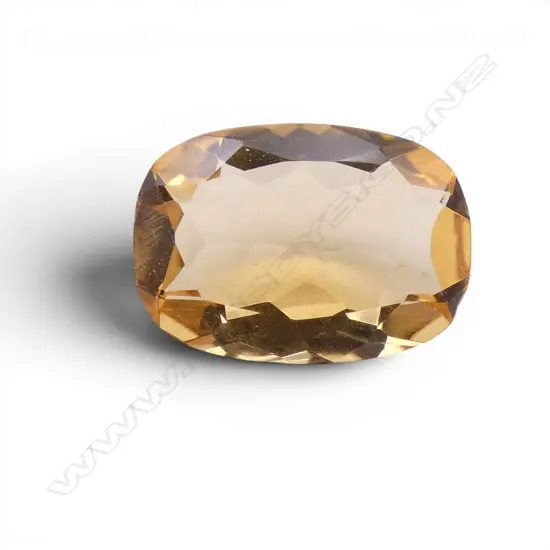 CUSHION CUT CITRINE, 4.58ct, AIG REPORT