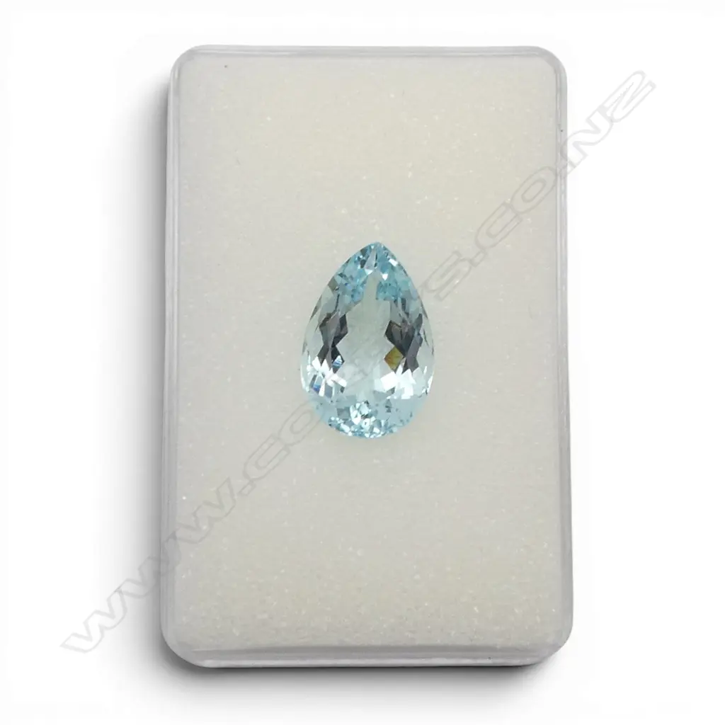 AQUAMARINE PEAR 18x12 mm 9.25ct Image 1++