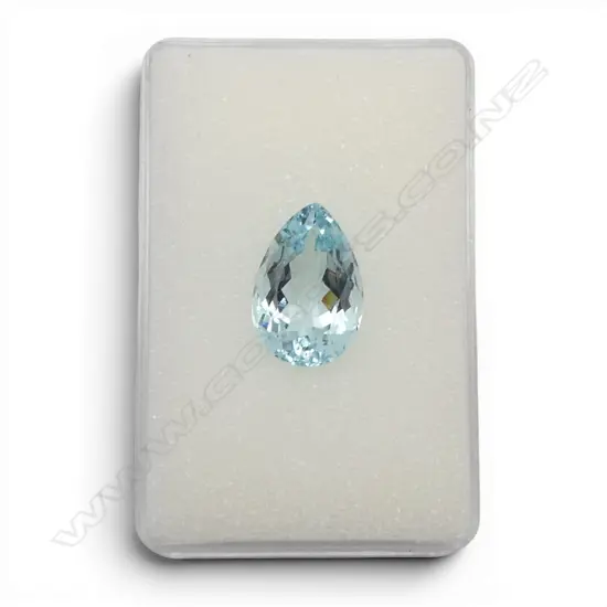 AQUAMARINE PEAR 18x12 mm 9.25ct