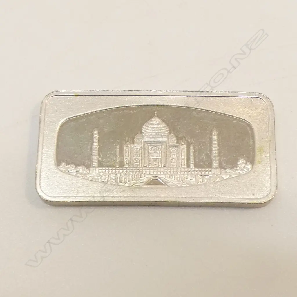BOXED SINGAPORE AIRLINES WONDERS OF THE WORLD Ltd. Ed. .800 SILVER INGOT 400grains (25.9196gms) Image 1++