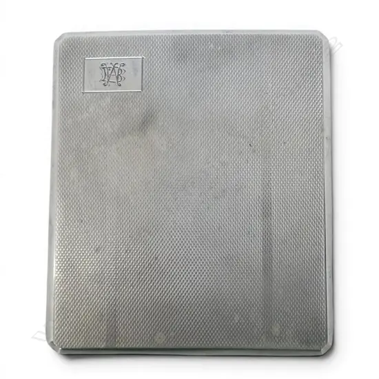 STG SILVER CARD CASE, B'HAM 1947 100x85mm 147gms