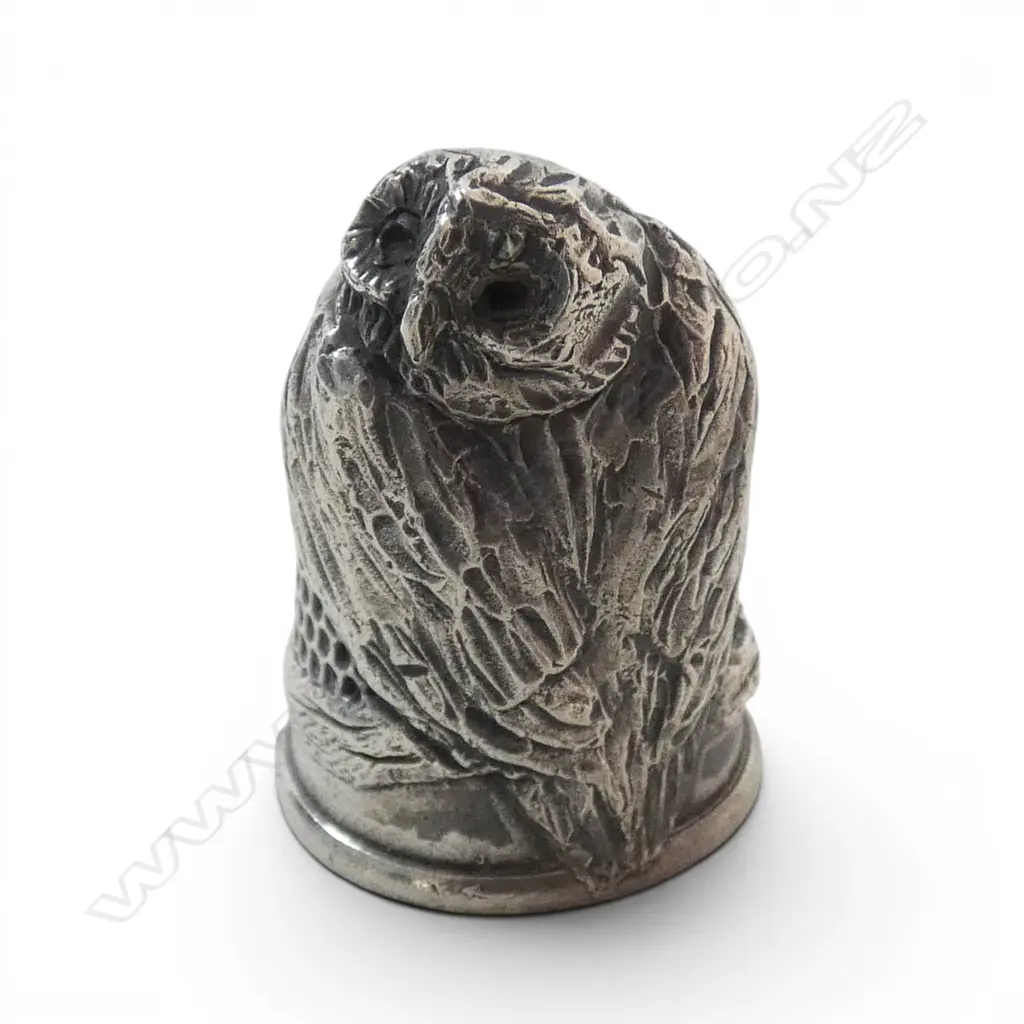 STG SILVER OWL FORM THIMBLE 15.70gms Image 1++