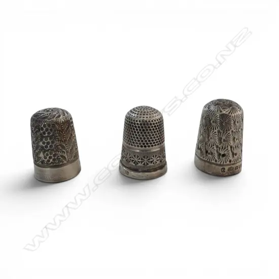 3 STG SILVER THIMBLES 15gms