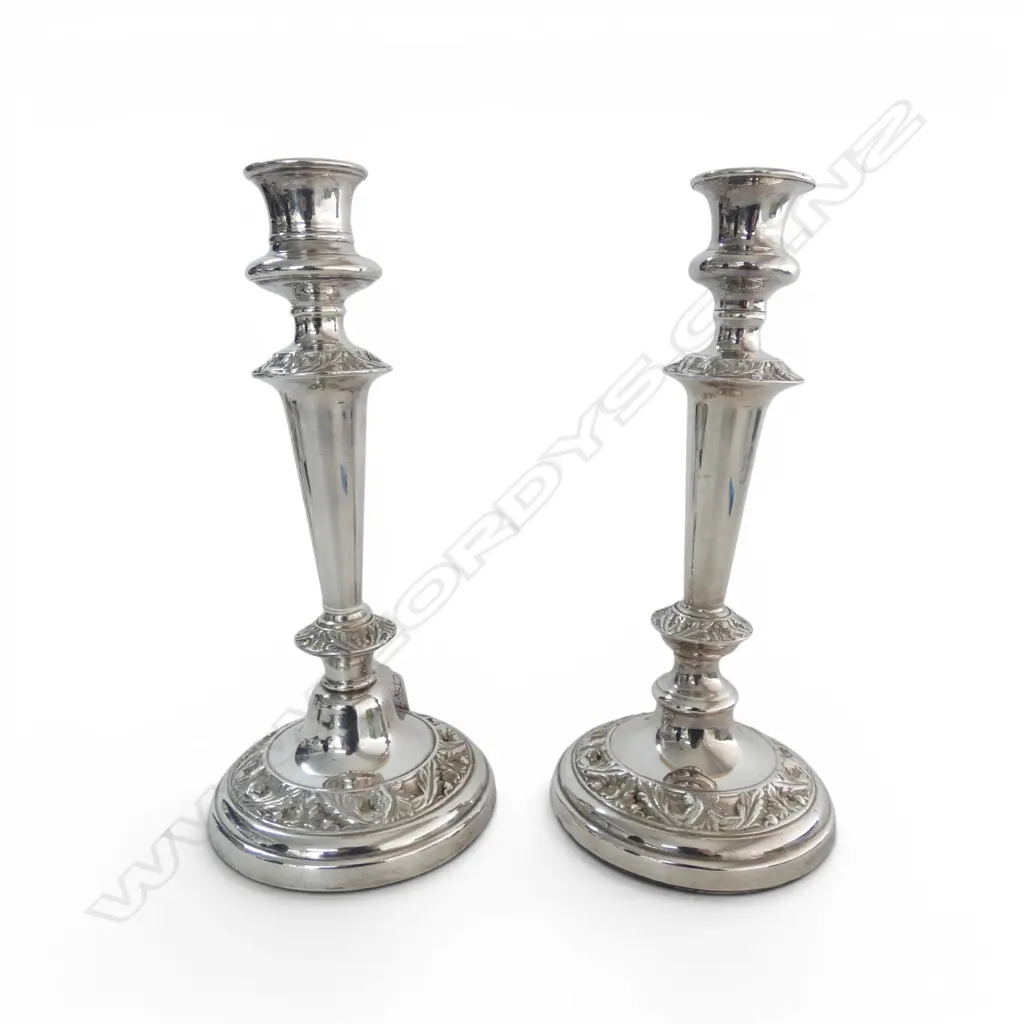 PR SILVER PLATED CANDLESTICKS small faults Image 1++