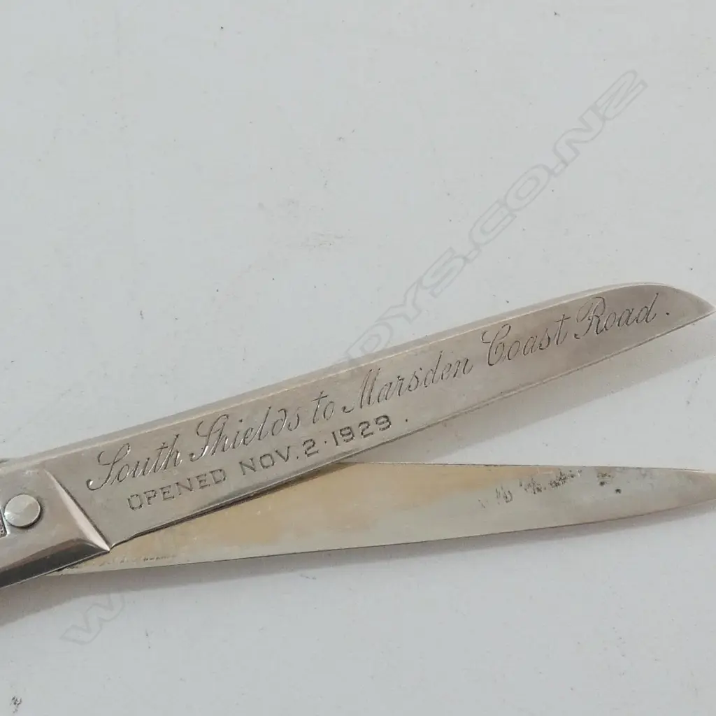 PR SCISSORS w. STG SILVER BLADES, B'HAM 1927 L.175mm Image 1++