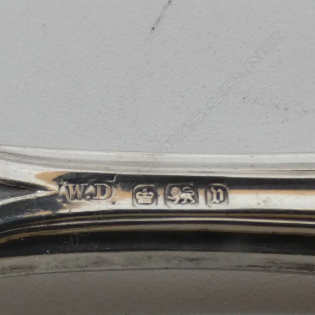 SILVER EDWARDIAN MUSTARD POT glass chip, 4 SILVER & PART SILVER TEASPOONS/PICKLE FORK & SILVER TRINKET BOX Image 1++
