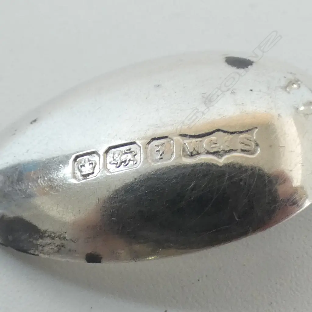 PR GEO S/SILVER SALTS & SPOON TOTAL WIEGHT 85GRMS  Image 1++