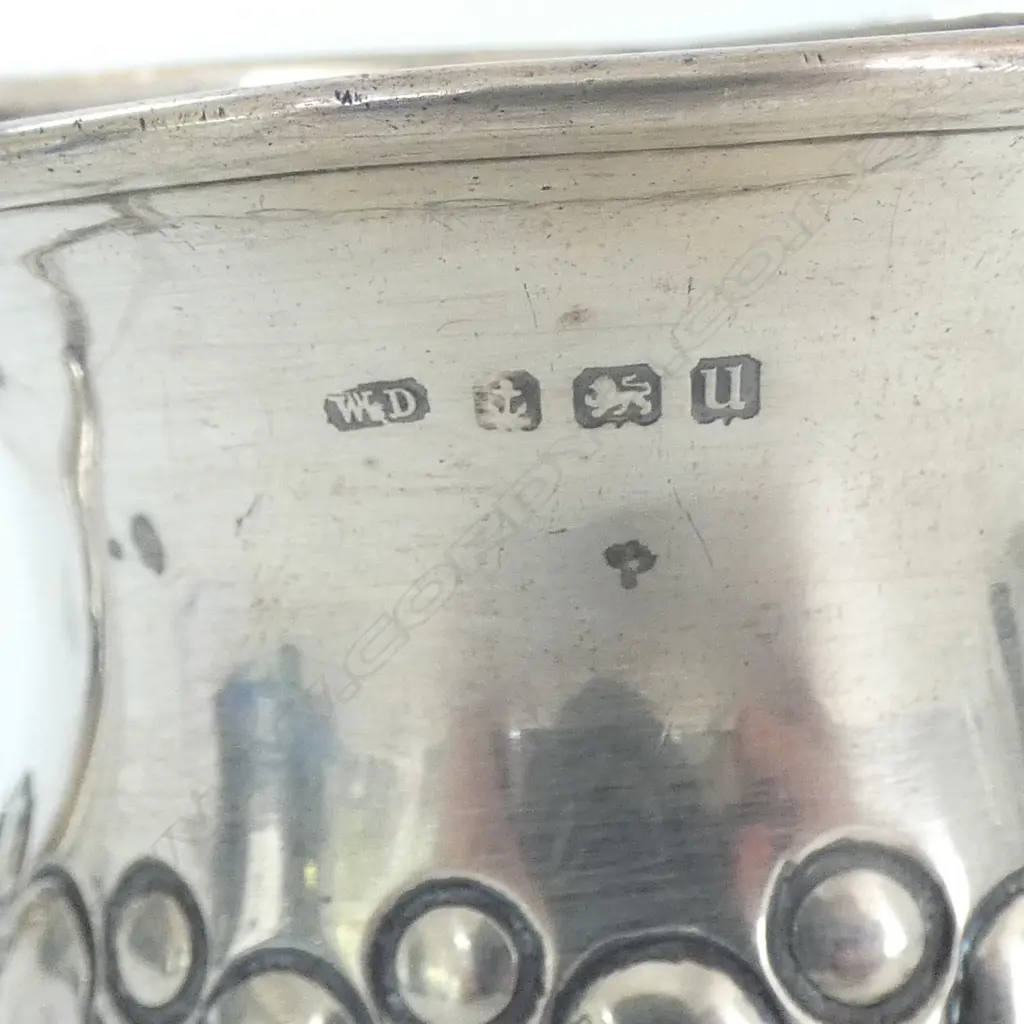 S/SILVER CHRISTING MUG 55GRS dent to top rim Image 1++