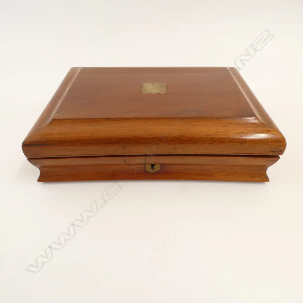 VICTORIAN 12PC MOP & SILVER PLATE KNIFE & FORK SET FITTED OAK BOX Image 1++