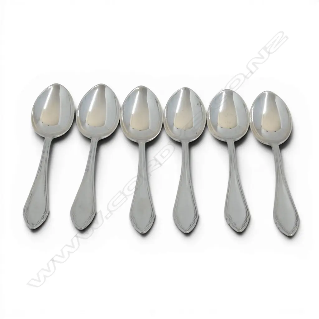  AUSTRIAN 800 SILVER 6 COFFEE SPOONS ALEXANDER STURM MAKER 83.3GMS Image 1++