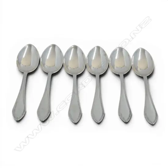  AUSTRIAN 800 SILVER 6 COFFEE SPOONS ALEXANDER STURM MAKER 83.3GMS