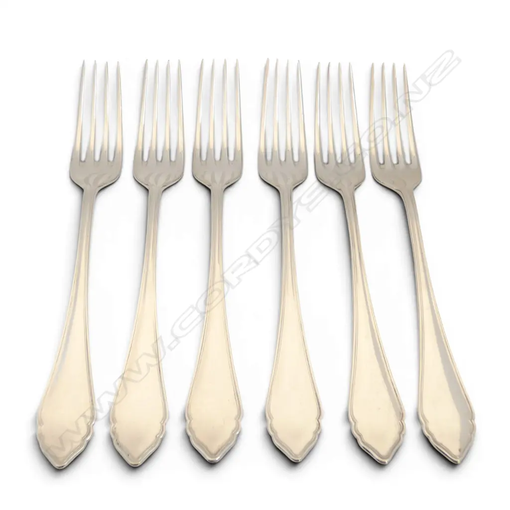 AUSTRIAN 800 SILVER 6 LARGE FORKS ALEXANDER STURM MAKER 375.3GMS Image 1++