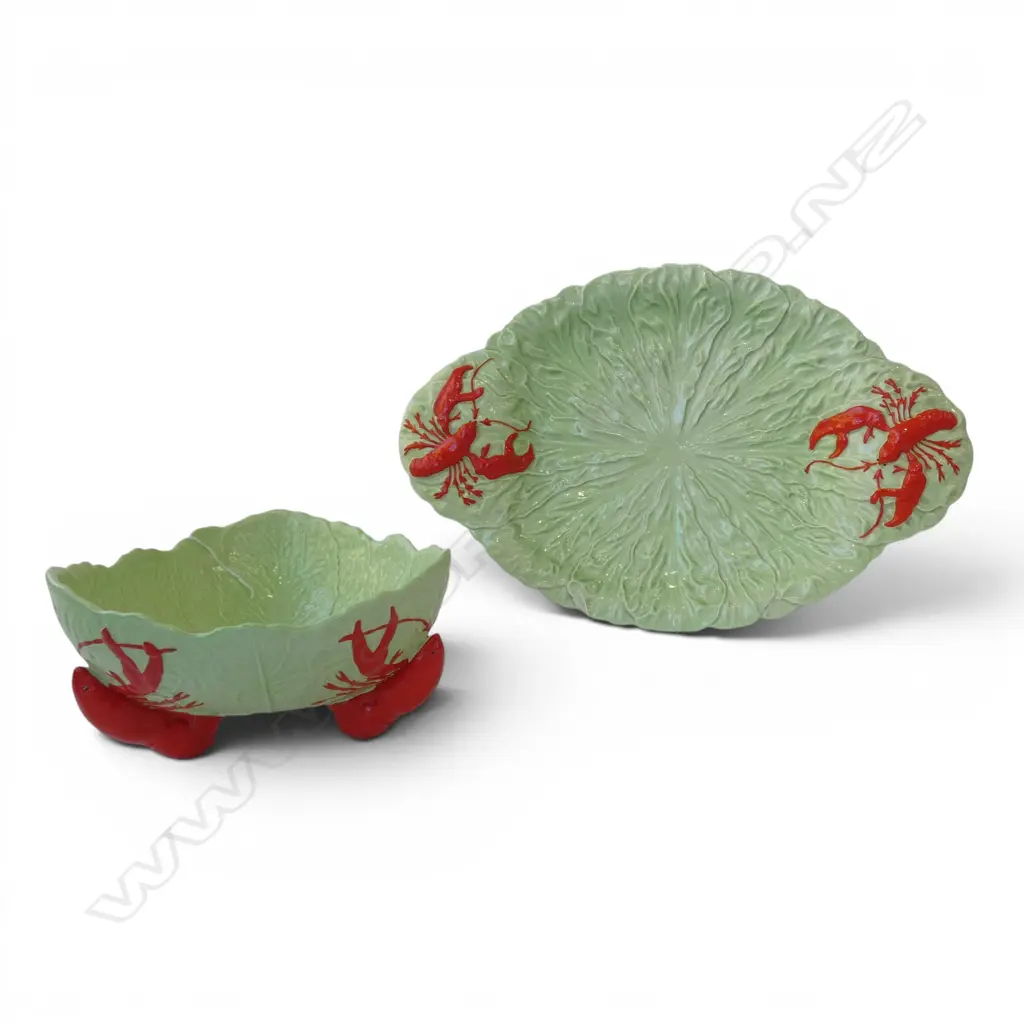 CARLTON WARE CABAGE PLATE & BOWL W.440mm Image 1++