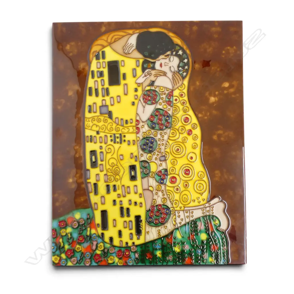 KLIMT 'THE KISS' ART TILE 355x280mm Image 1++