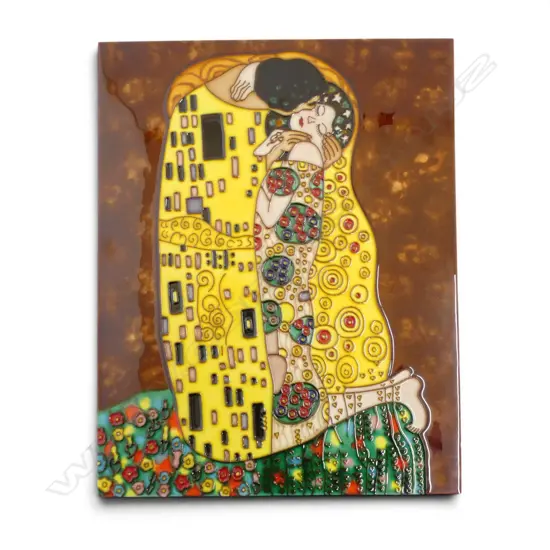 KLIMT 'THE KISS' ART TILE 355x280mm