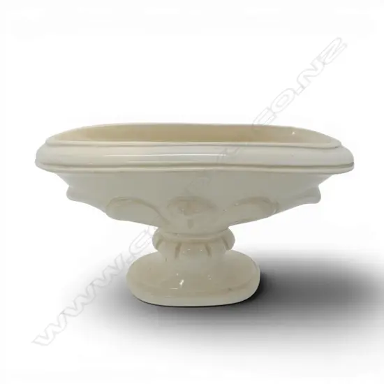 LG GLAZED VASE BY ELAINE GODDARD LTD, ENGLAND H.180mm W.330mm CHIP