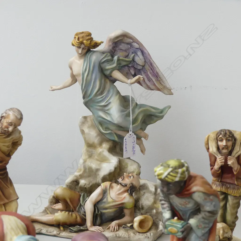 13 PCE ITALIAN BORSATO NATIVITY SCENE H.270mm + CERTIFICATE Image 1++