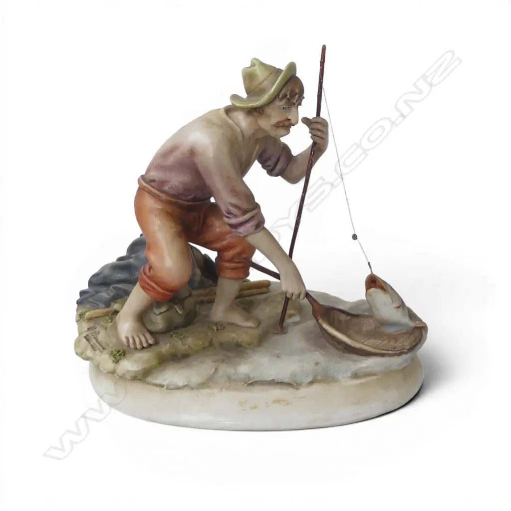 ITALIAN BORSATO 'THE FISHERMAN' H.160mm + CERTIFICATE Image 1++