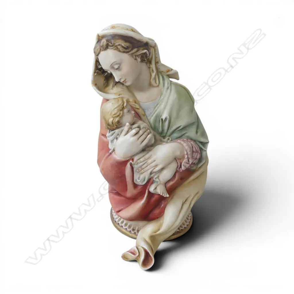ITALIAN BORSATO 'MADONNA AND CHILD' H.165mm + CERTIFICATE Image 1++