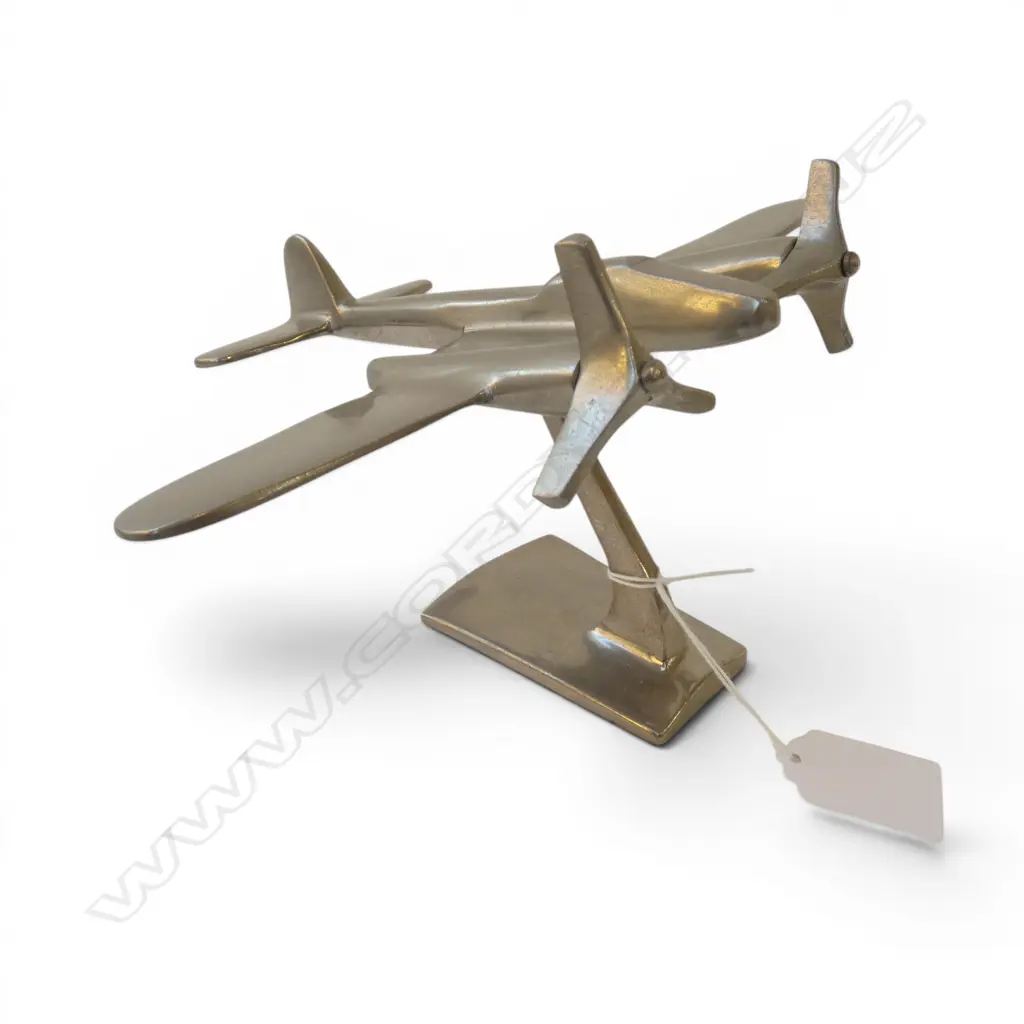 SILVER METAL PLANE MODEL H.125mm Image 1++
