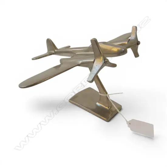 SILVER METAL PLANE MODEL H.125mm