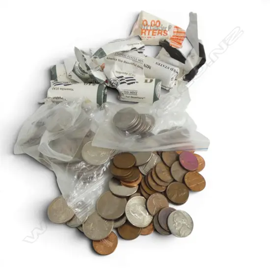 ASST/ BUNDLE ROLLS OF USA COINS + OTHER