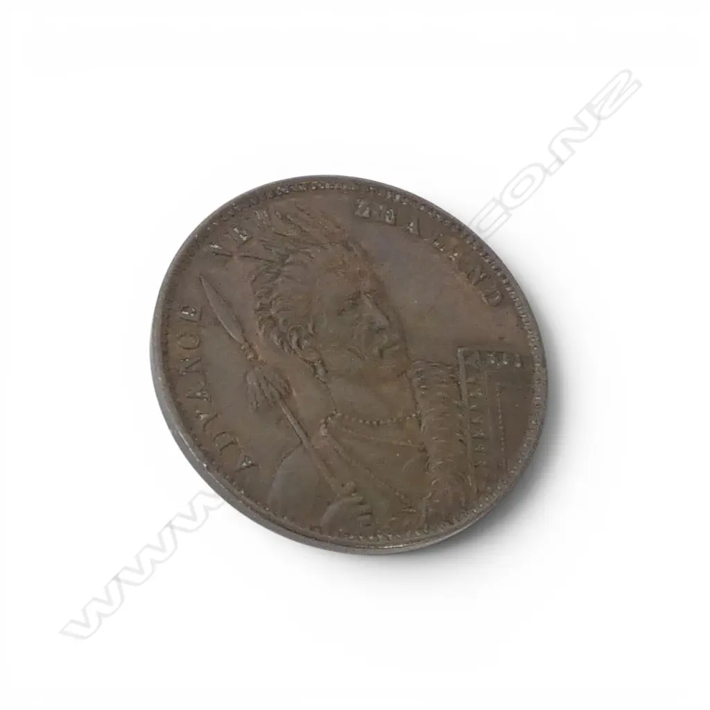 RARE 1880s MILNER & THOMPSON CANTERBUY MUSIC DEPOT CHCH TOKEN  Image 1++