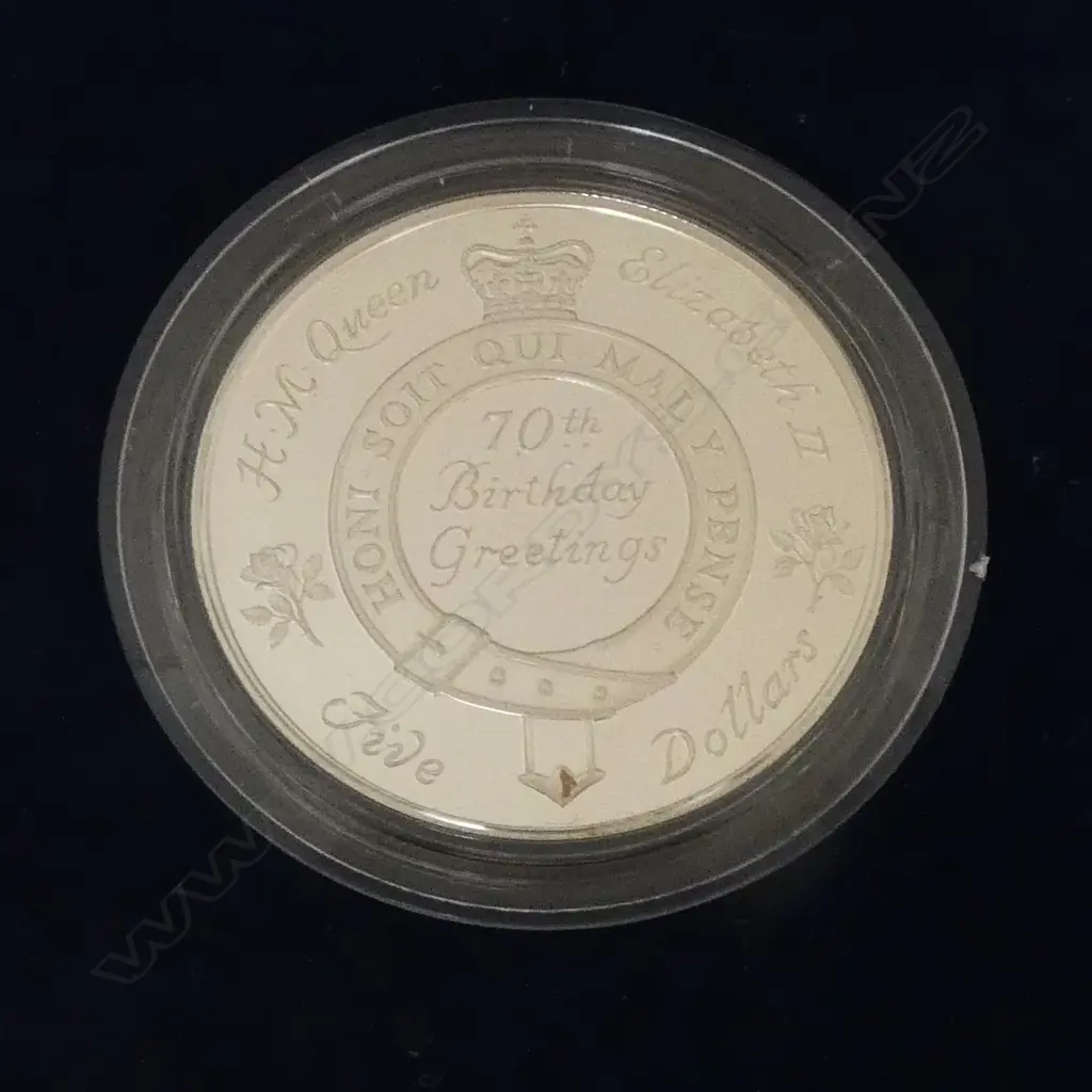 PROOF NZ $20 BANK NOTE + $5 COIN CASED w cert. + 1953 Visit medallion Image 1++
