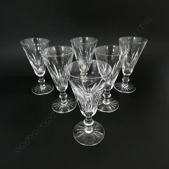 6 WATERFORD WINE GLASSES
