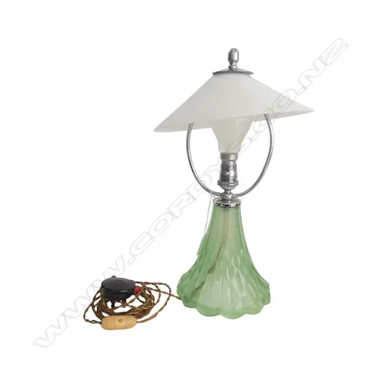 DECO GLASS TABLE LAMP H.370mm