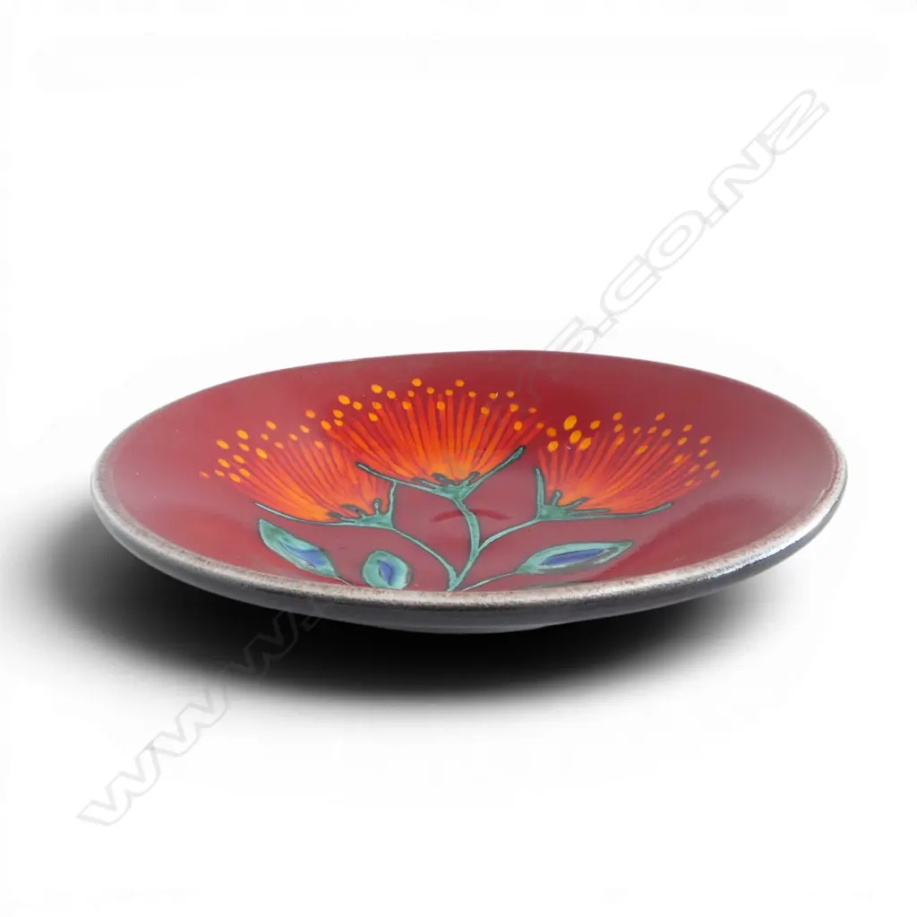 MORRIS & JAMES POHUTAKAWA POTTERY BOWL Dia.375mm Image 1++