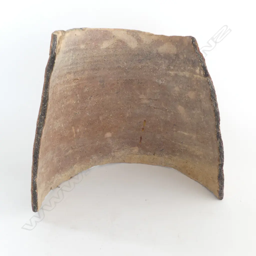 EARLY PRE-COLUMBIAN LARGE red pottery POT FRAGMENT with sculpted avian form. 275 x 240mm. Image 1++
